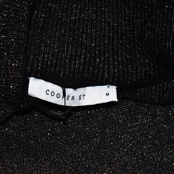 Cooper ST Alice Knit Metallic Pullover Black Dress Size M - Picture 3 of 13